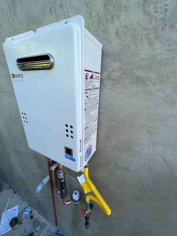 Tankless water heater installation for North City Farms homes